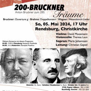 Konzertprogramm 200 Jahre Bruckner